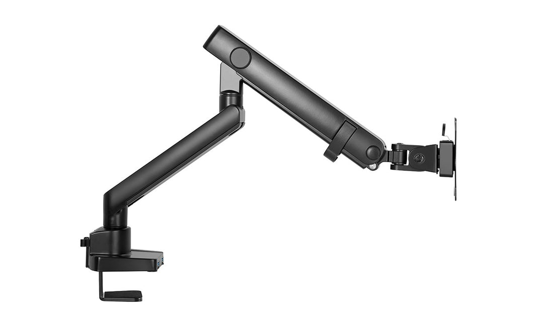 PRISM+ Arc Stealth Premium Single Monitor Arm, Height Adjustable  Mechanical Spring Monitor Mount